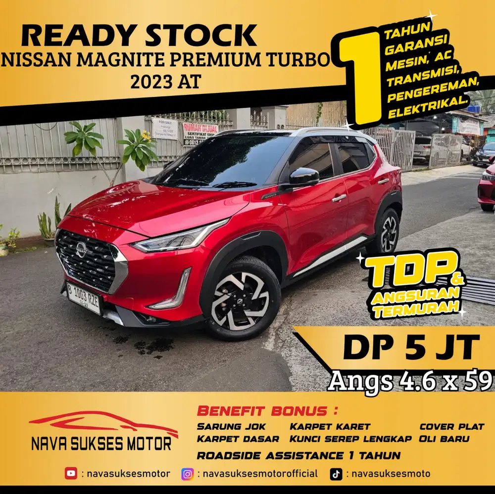 TDP 5 Jt Angs Termurah Nissan Magnite Premium Turbo 2023 Matic Merah