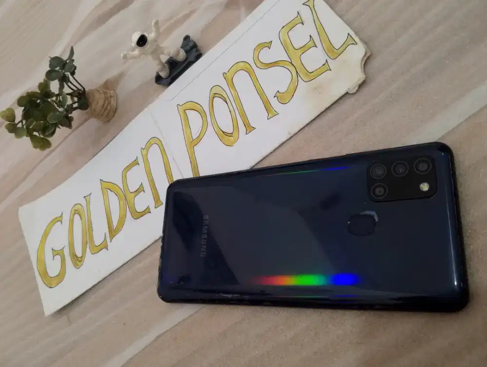 Samsung A21S ORI SEIN.Amoled Ram6Gb/64Gb.Golden Ponsel