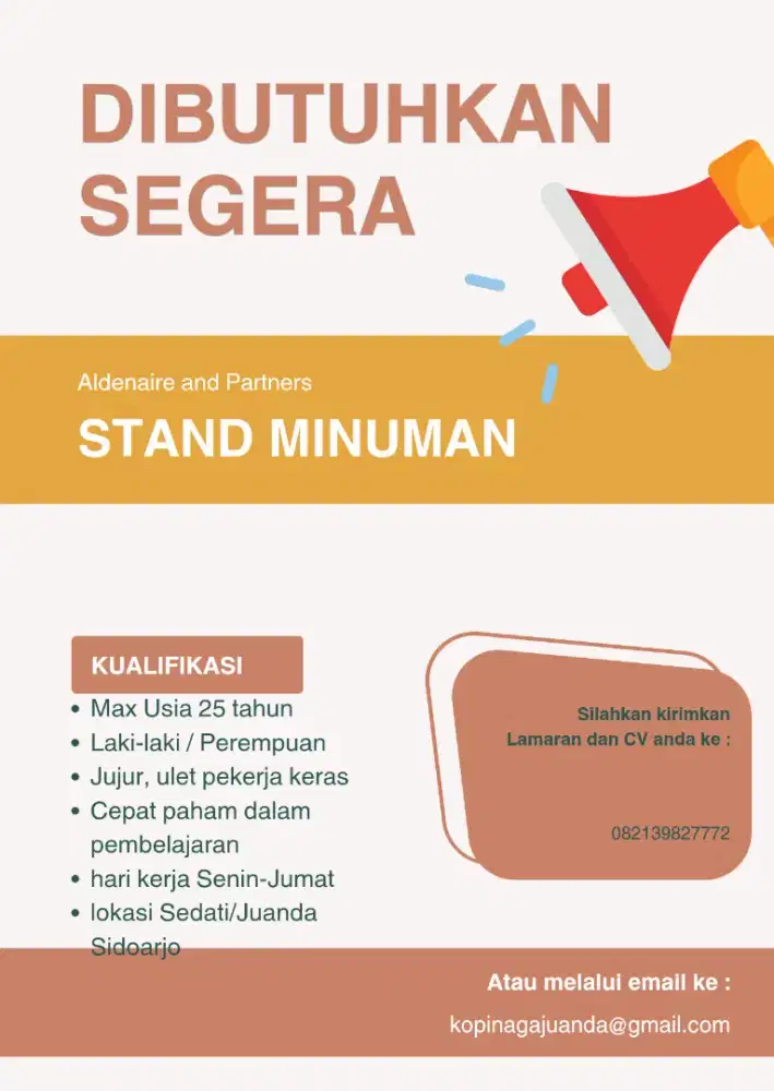 Stand minuman/kopi