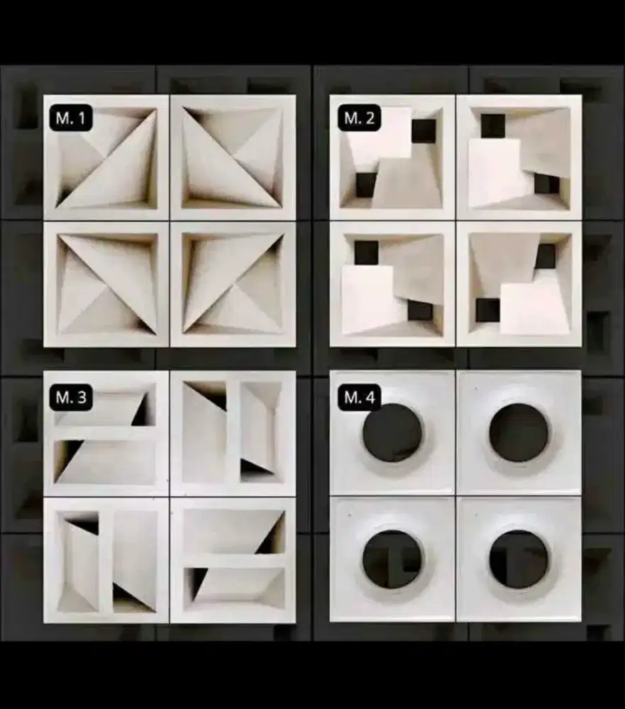 Roster beton minimalis ukuran 20x20x10cm