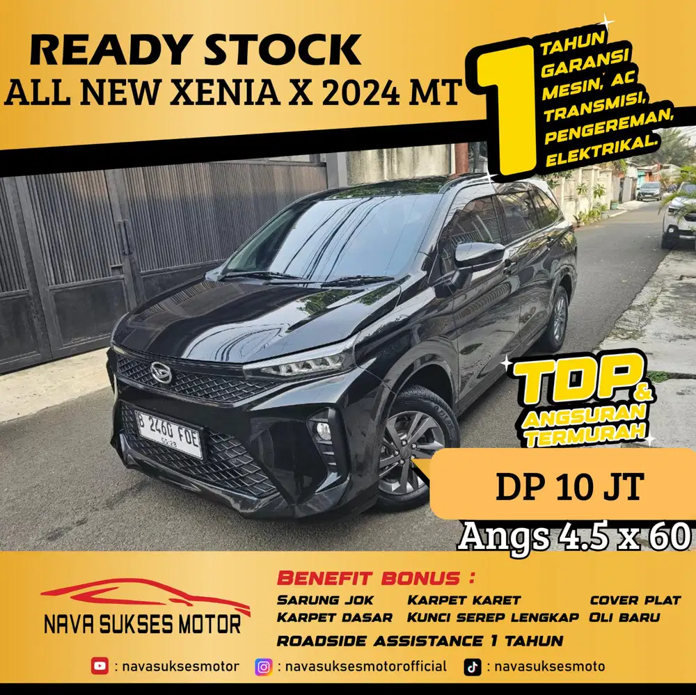 TDP 10 Jt Angs Termurah All New Xenia X 2024 Manual Hitam Low Km