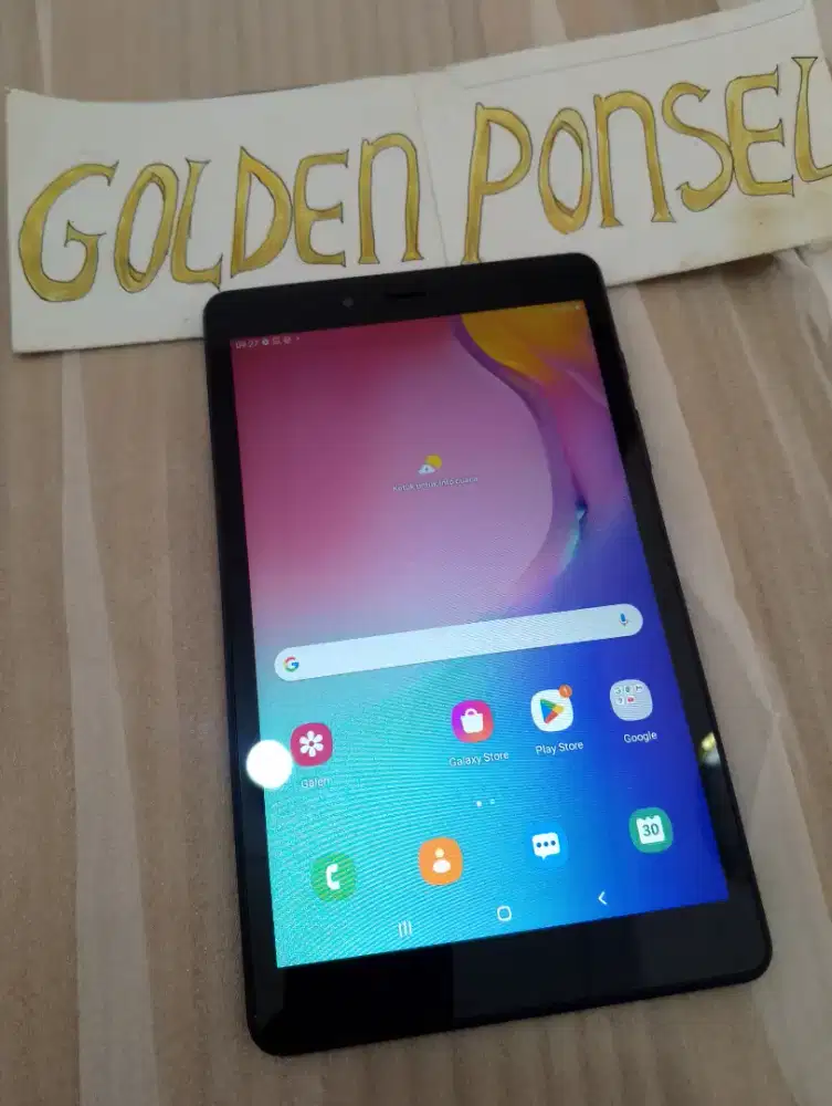 Samsung Tab A8 32Gb/Ram2Gb+Sim 4G bisa Telpon+sms.Golden Ponsel