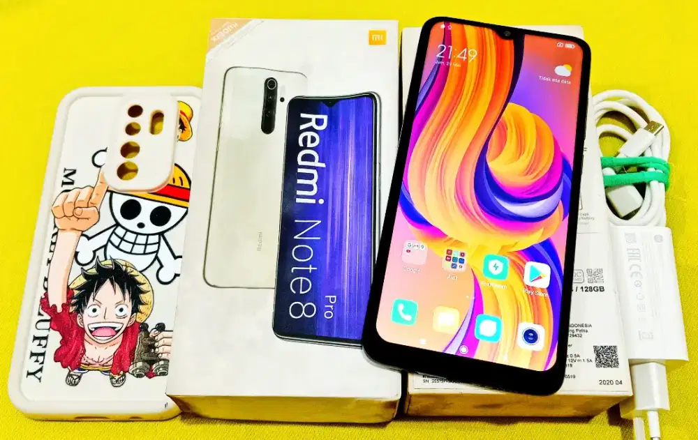 REDMI NOTE 8 PRO 6GB/128GB LENGKAP ORI