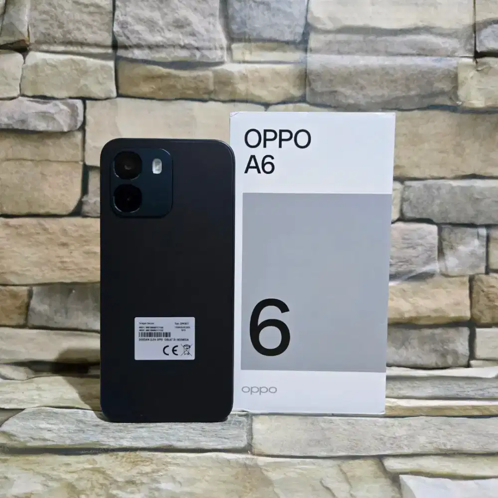 Oppo A6 6/256 4G Biru Fullset Segel Normal Mulus 98%,Garansi resmi