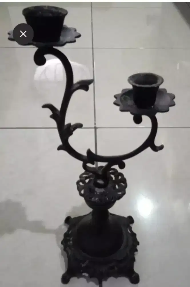 Tempat lilin model mawar