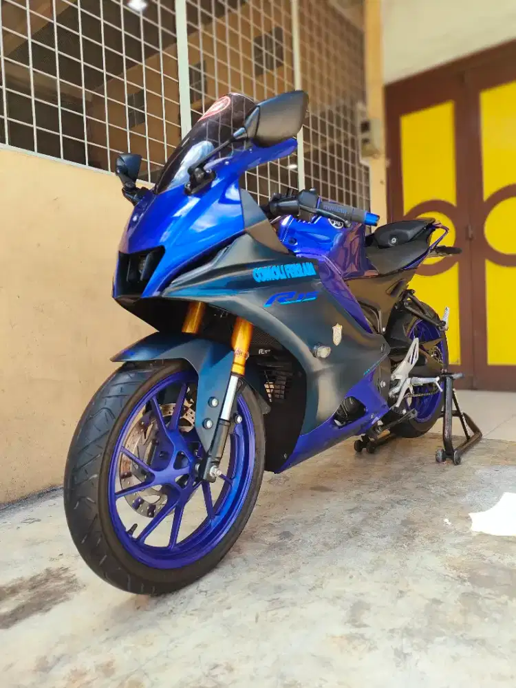Yamaha R15 / YZF R 15 V4 2022, Blue Premium Metalic, Unit Mulus.