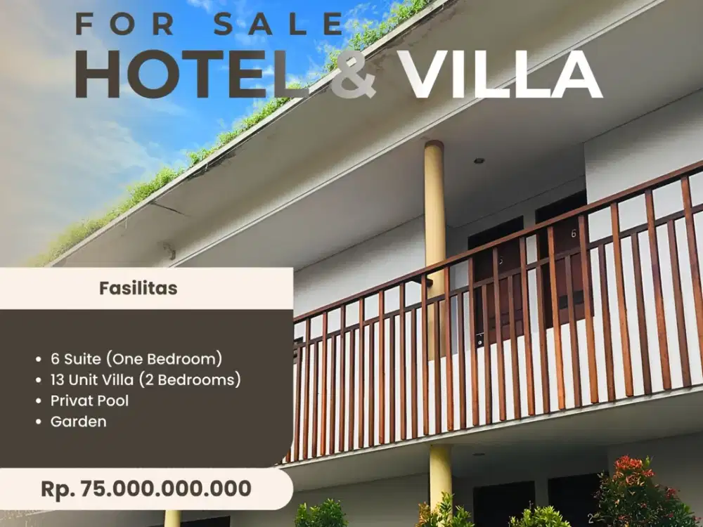 FOR SALE COMFORT HOTEL 32 BEDROOM WITH BEAUTY SWIMMING POOL AT SANUR