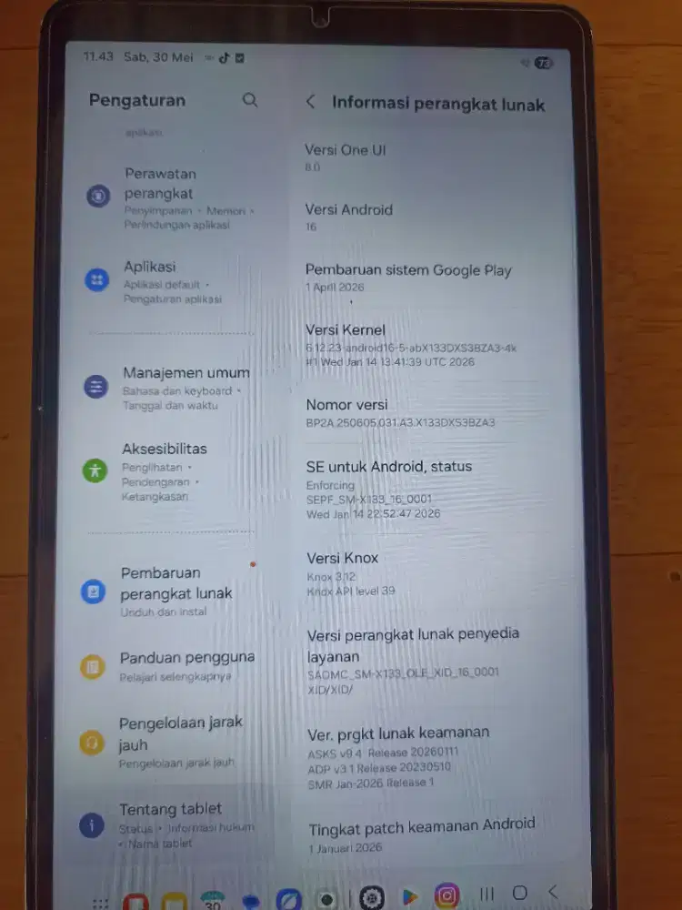 samsung galaksi tab A11 grey 4/64