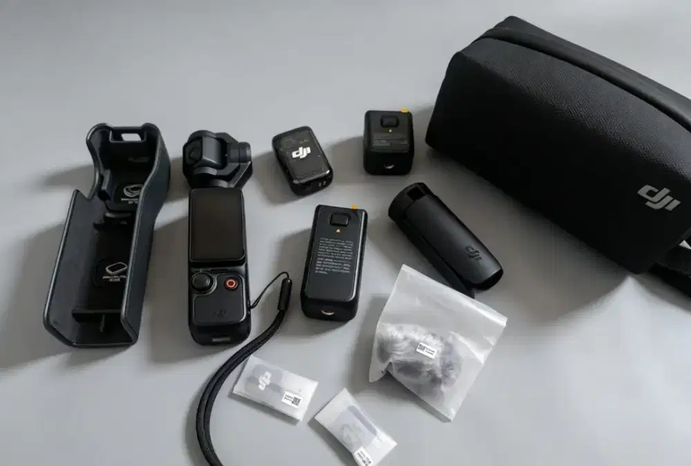 Dji Osmo pocket 3 lengkap dengan tas