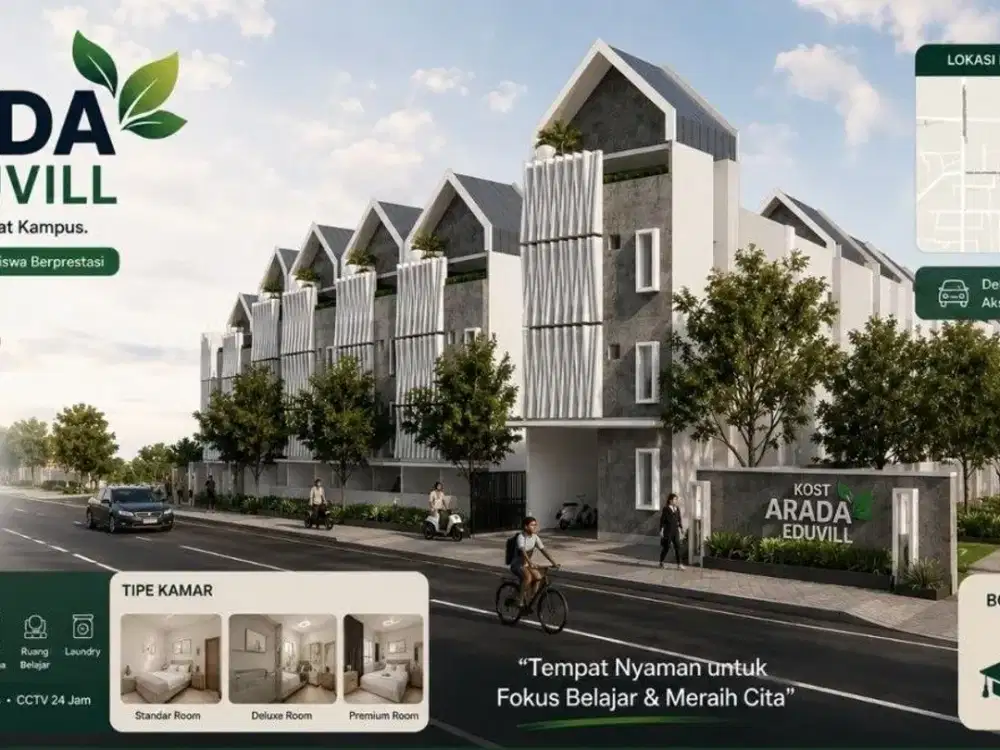 Rukost Cluster Kota Malang Dekat Kampus UB dan UMM