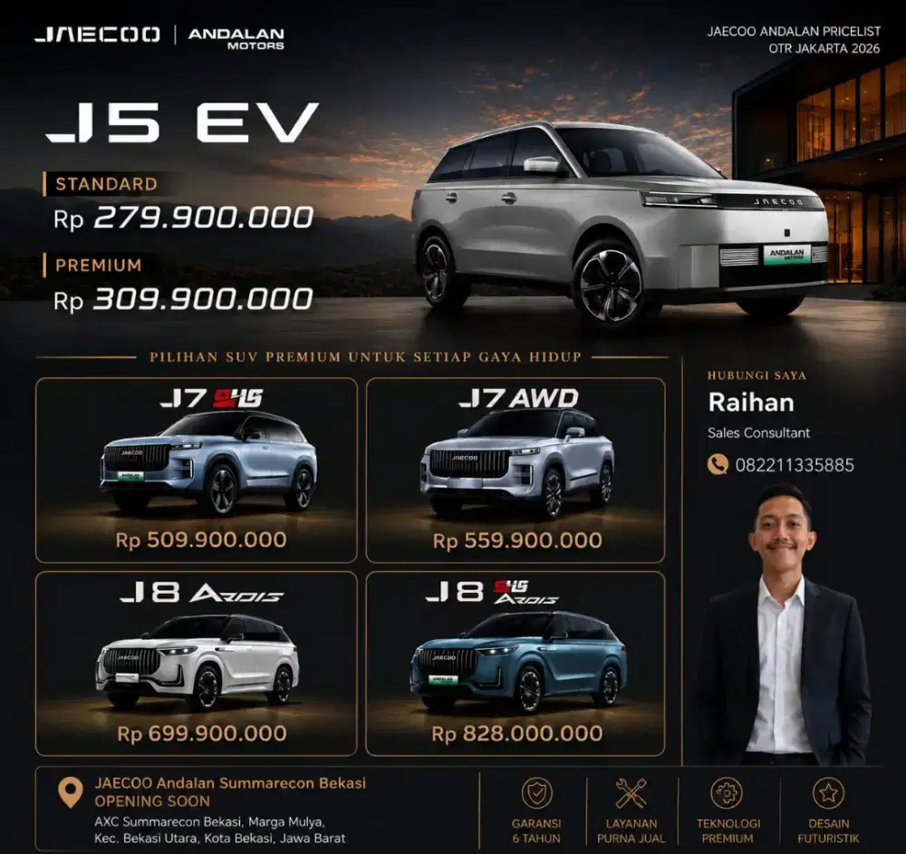 JAECOO ANDALAN BEKASI