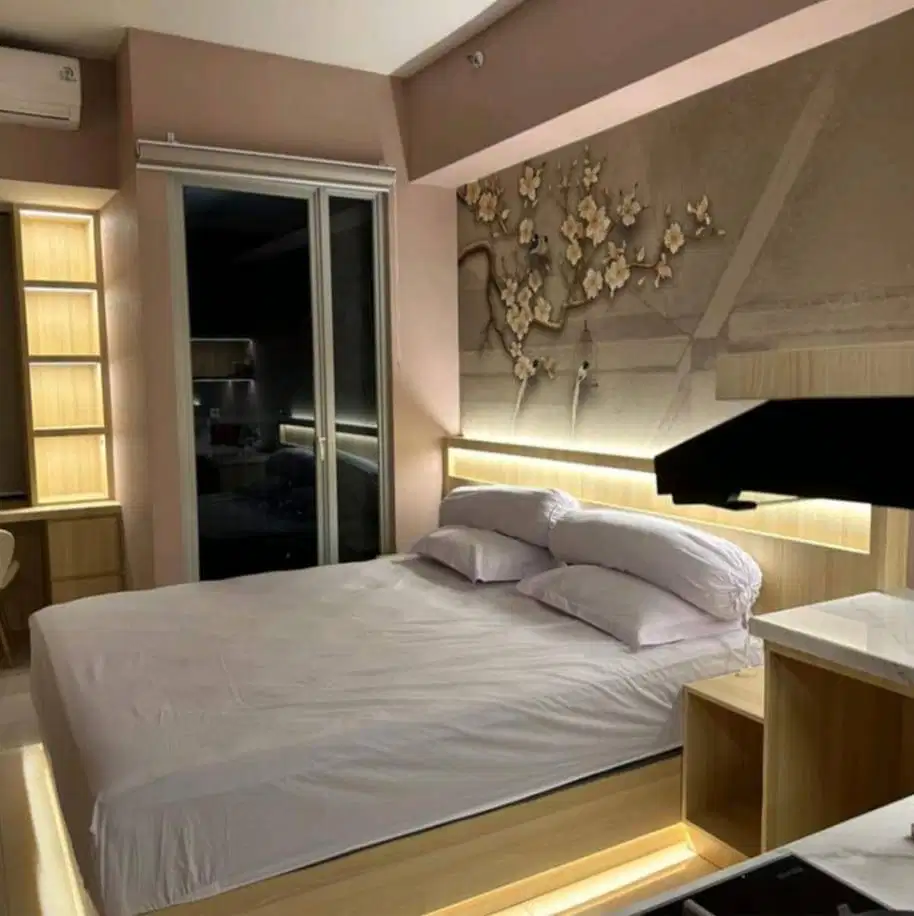 DISEWAKAN STUDIO BENSON APARTEMEN DI ATAS MALL FULL INTERIOR MODERN