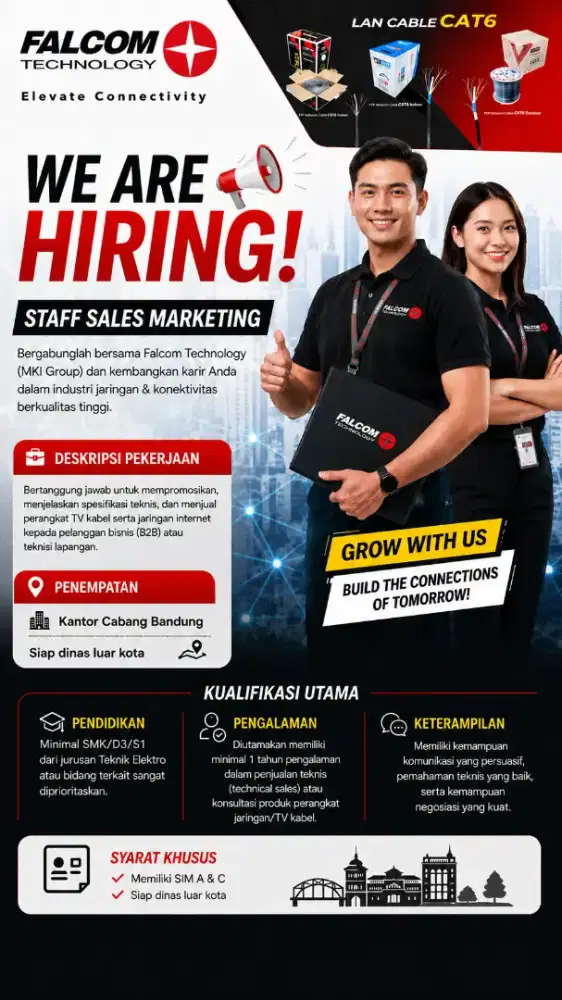 Loker Staf Sales Marketing Bandung
