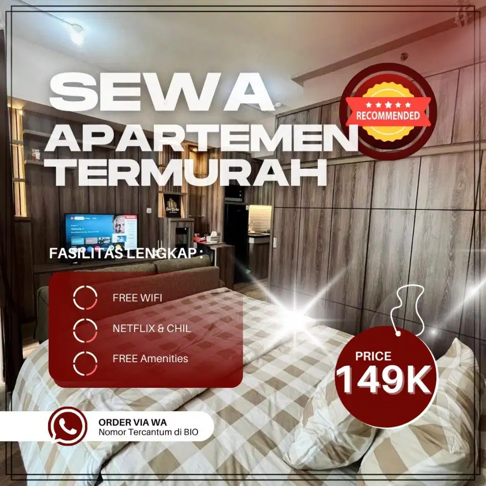 Sewa apartemen Treepark City Cikokol Harian/Transit Termurah Tangerang