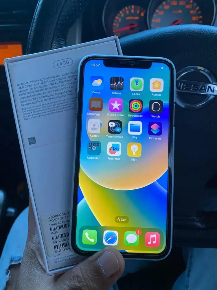 Iphone X 64gb mulus lancar semua