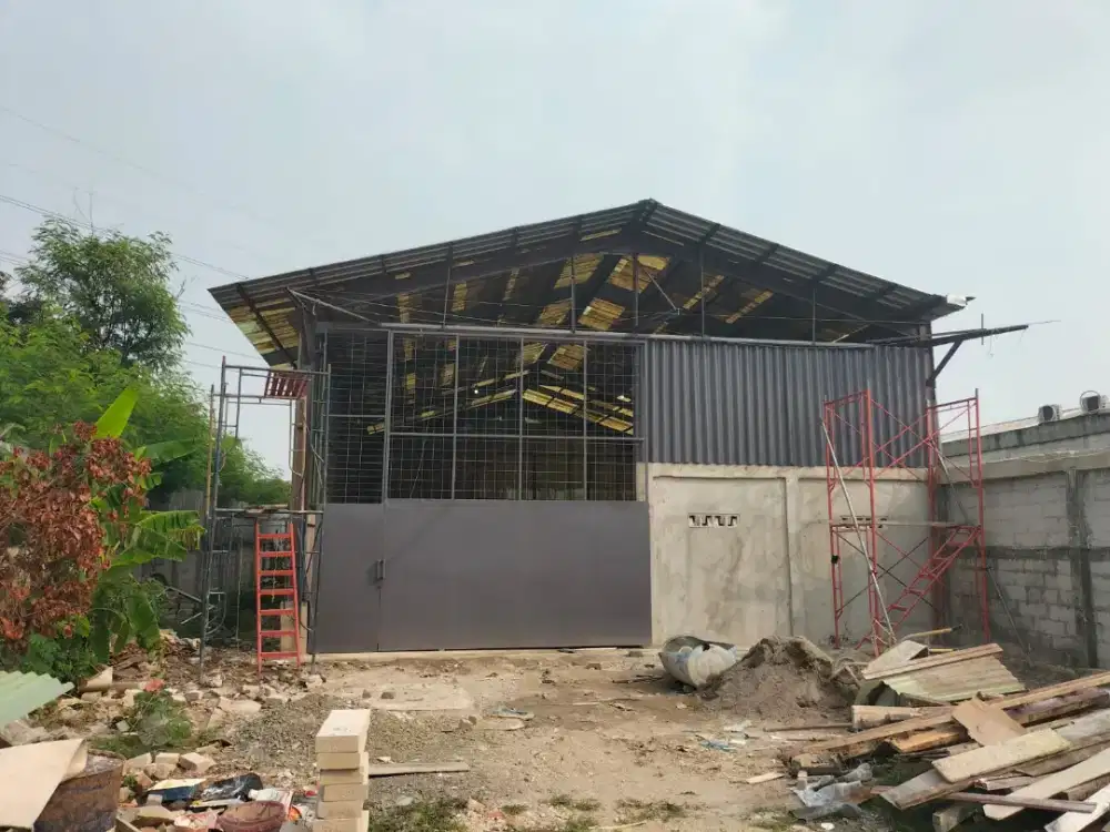 Di kontrakan workshop, luas tanah 500m2 bangu
