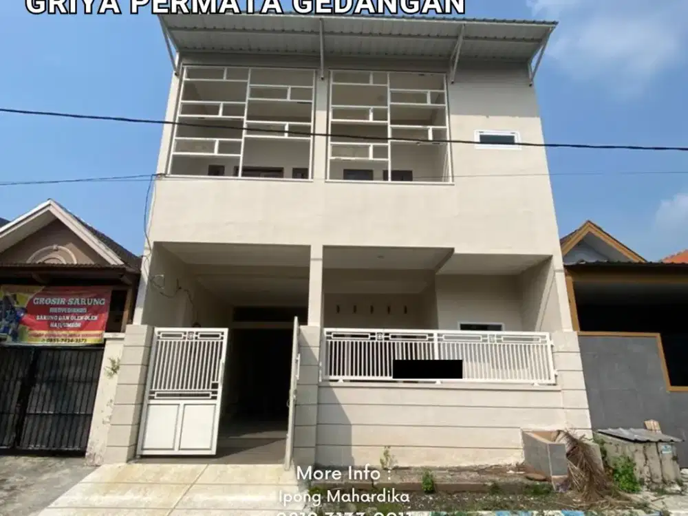 Rumah Luas 4 Kamar di Griya Permata Gedangan Sidoarjo