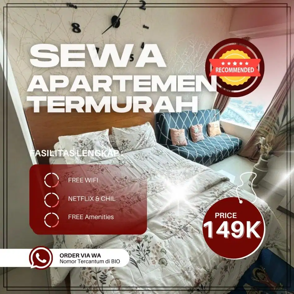 Sewa apartemen Serpong Green View Harian/Transit Tangerang Termurah