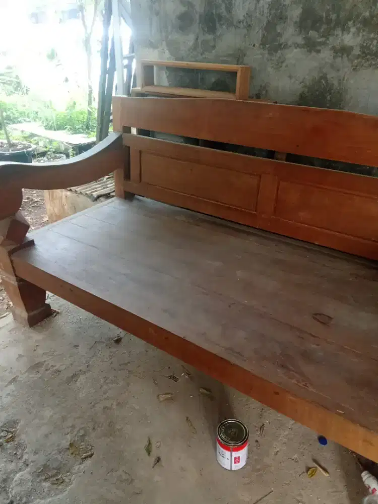Bangku jati lebar 87 cm panjang 2 meter