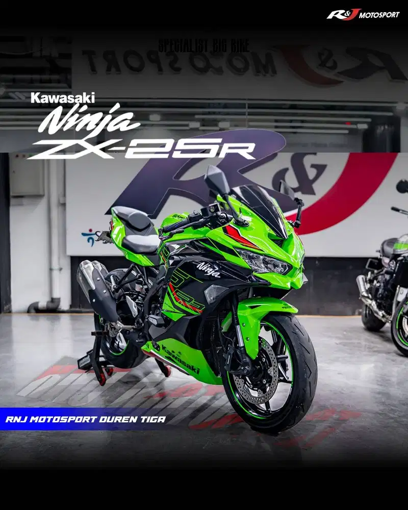 ‎Kawasaki ZX25RR Km 7.000an warna Hijau Full Paper