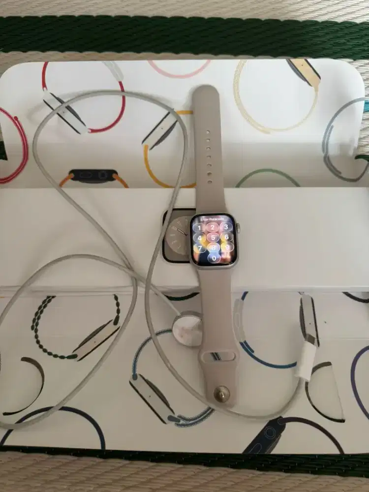 Apple watch seri 8 41mm ibox starlight gold super mulus
