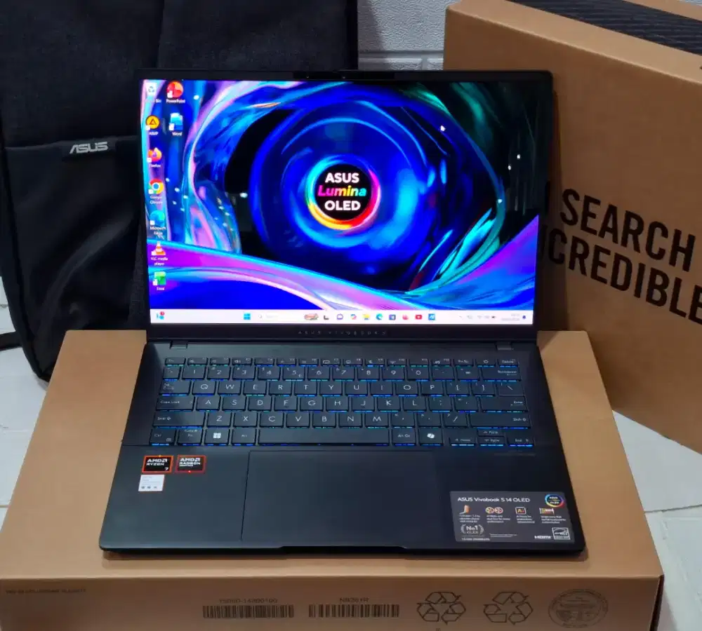 Laptop Asus Vivobook S 14 M5406UA Oled Garansi resmi Ryzen 7 Ram 16gb