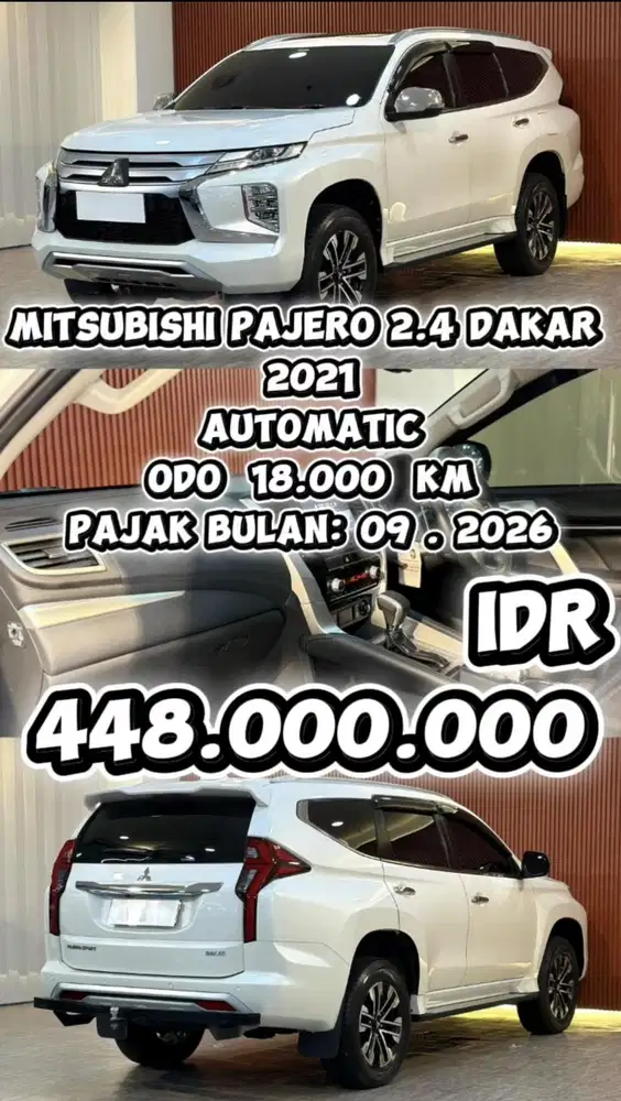 [ ODO 18.000 KM ] MITSUBISHI PAJERO 2.4 DAKAR AT 2021 BERGARANSI