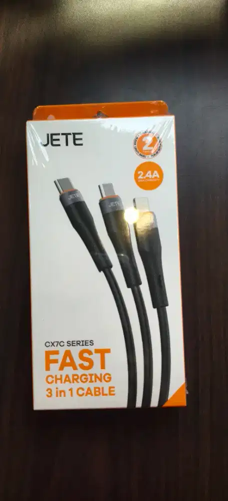 Jete CX7C Kabel Data 3 In 1 ( Lightning - Micro - Type C )