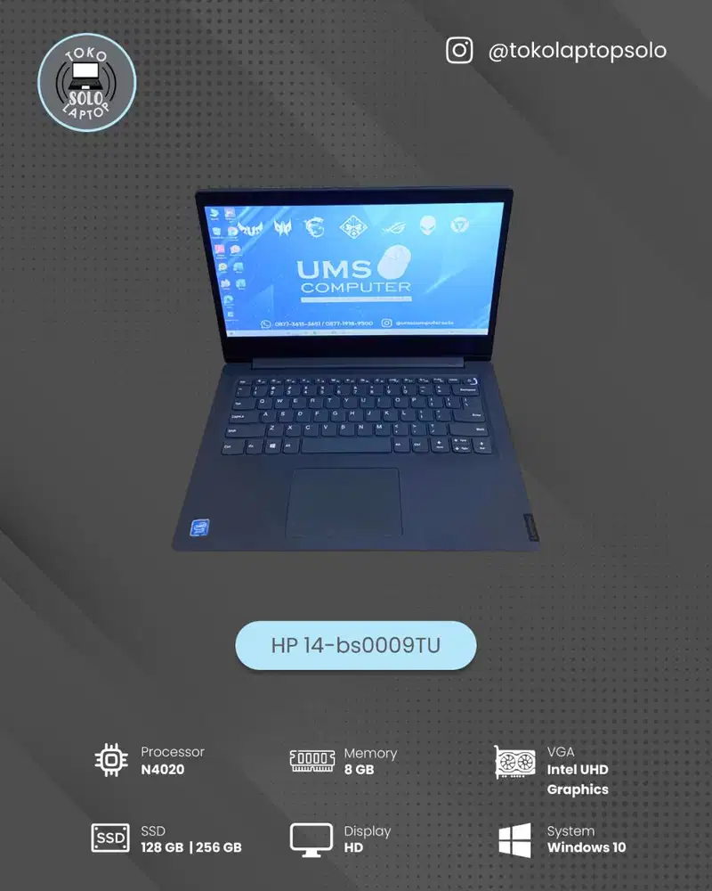 LENOVO V14 INTEL CELERON N4020 Ram 4GB SSD 256GB