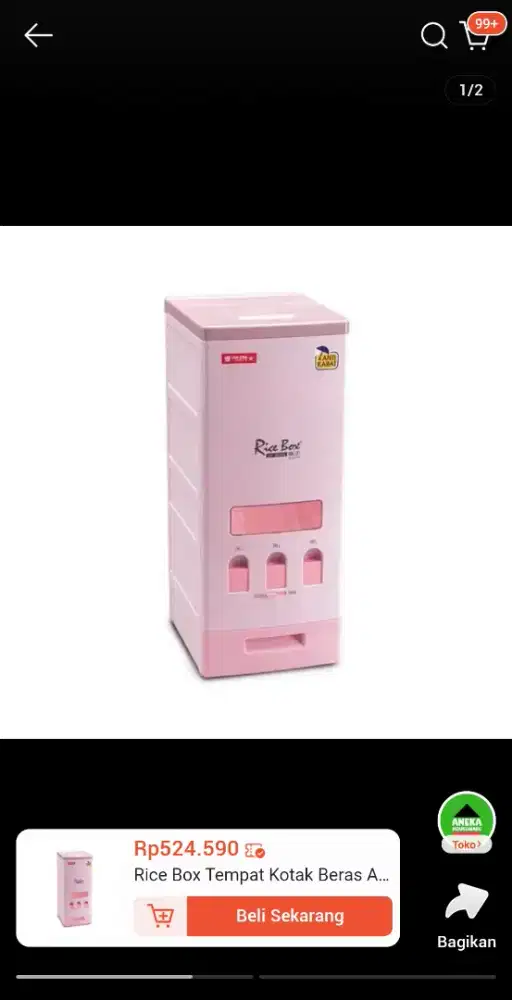 Ricebox kotak beras lionstar RB7 28kg