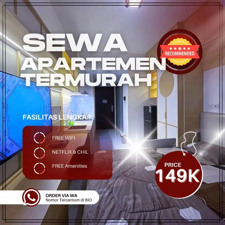 Sewa apartemen Loftvilles City Harian/Transit Termurah