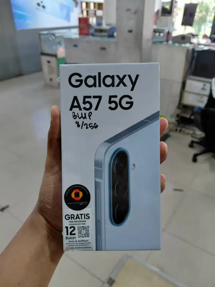 Samsung Galaxy A57 5G - 8/256 GB - Icy Blue - Olivia Cell Merah