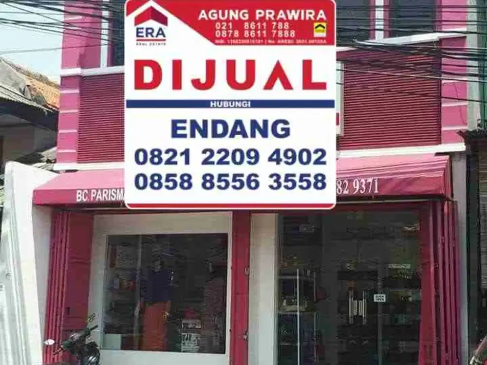 RUKO 2 LANTAI STRATEGIS DI CAKUNG – COCOK UNTUK USAHA & INVESTASI
 Harga 1,6 M (Nego)