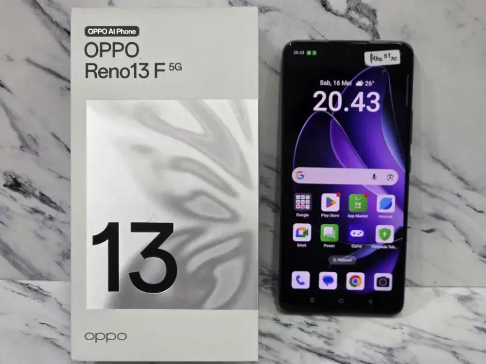 Second Oppo Reno 13 F 5G NFC 8+8/256GB 3.7jt ex display