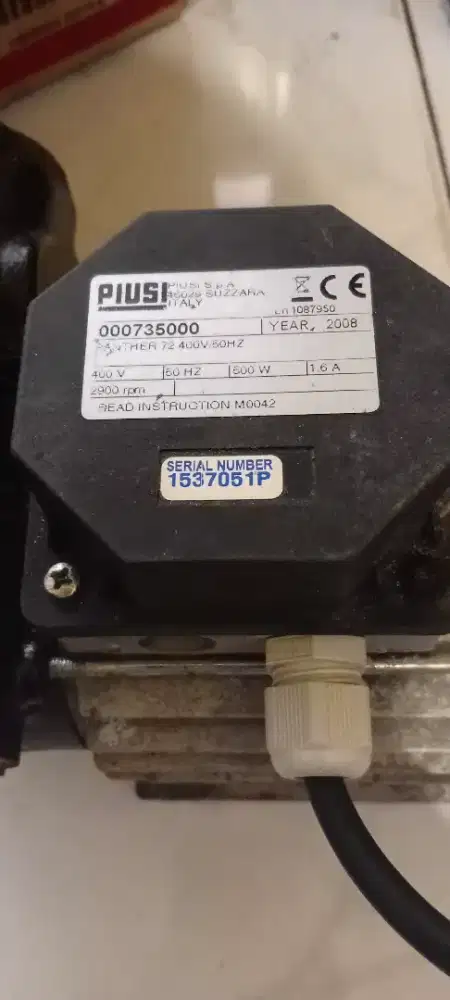 Mesin transfer bahan bakar solar merk PIUSI panther 72