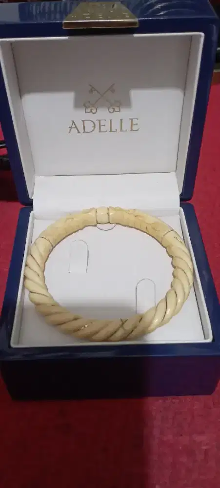 Gelang gading di lilit emas 14k asli ntt