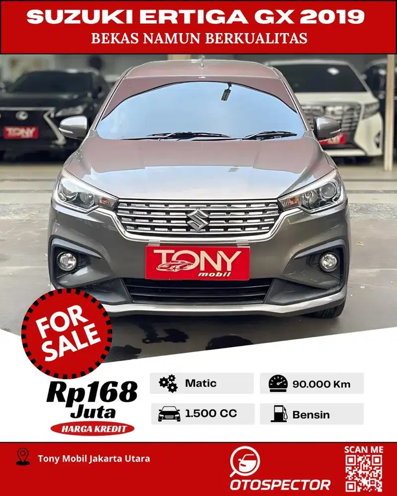 Termurah - Suzuki Ertiga GX AT 2019 Abu-Abu