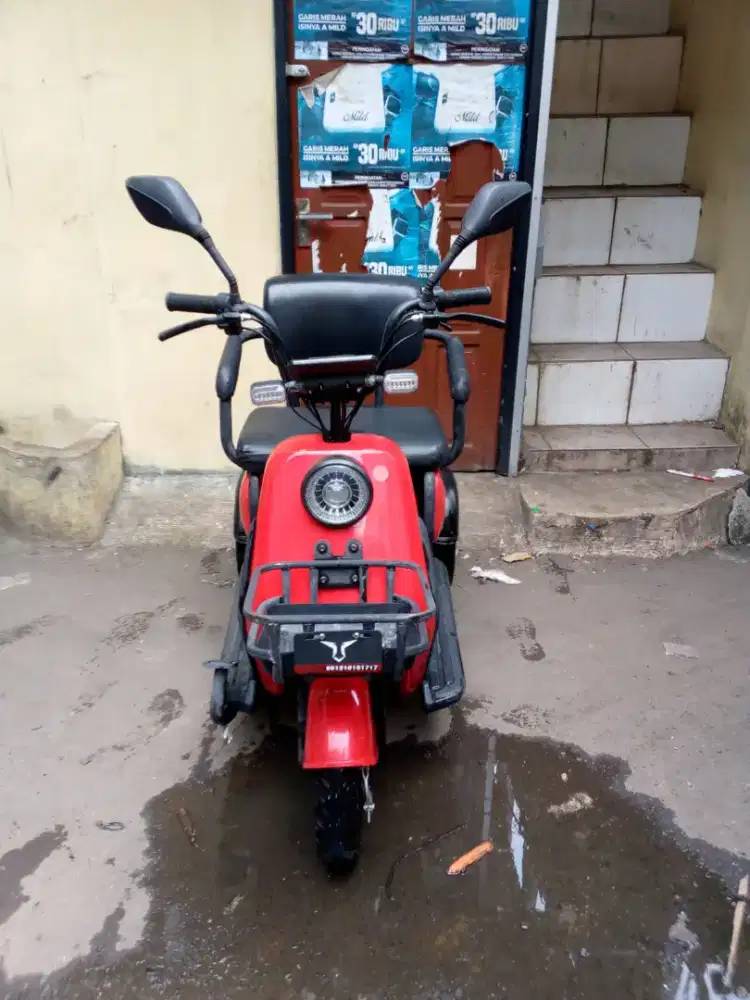Sepeda listrik roda tiga tipe maleo