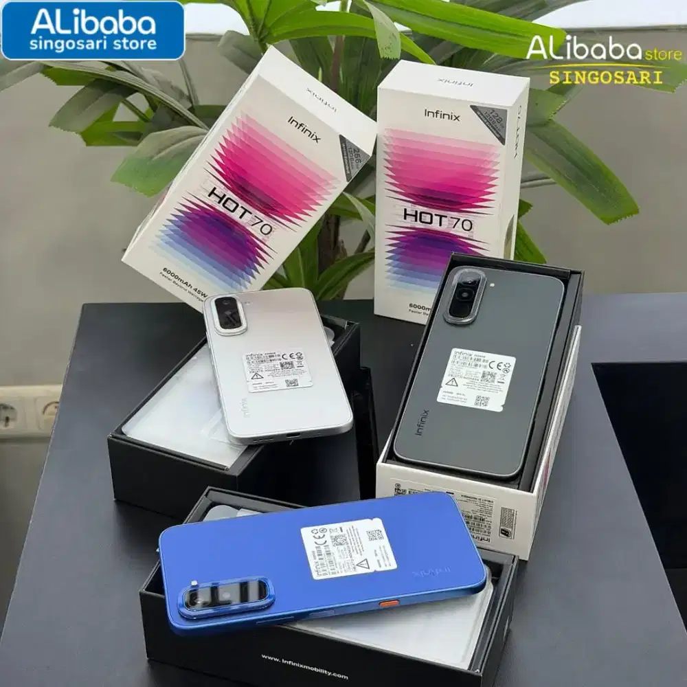Infinix HOT 70 RAM 6+6/256GB NEW Resmi — Memori Gede, Anti Lemot.