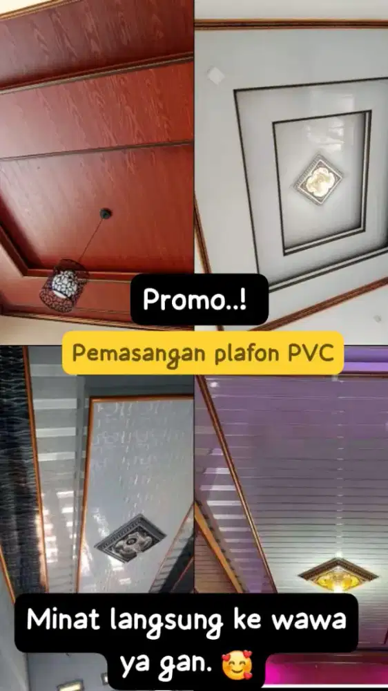 Plafon pvc terpasang