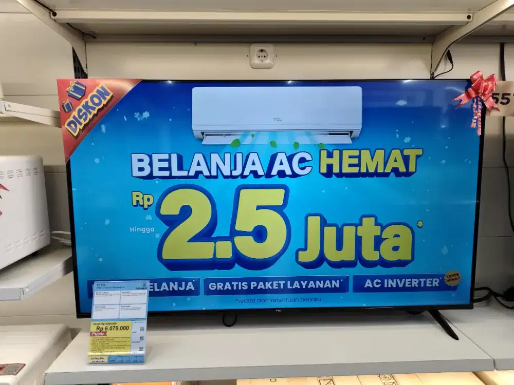 Tv TCL 55P6K 55 INCH Cicilan bunga mulai dari 0% menggunakan Kredivo