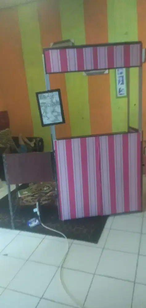 booth jualan lipat + meja kompor