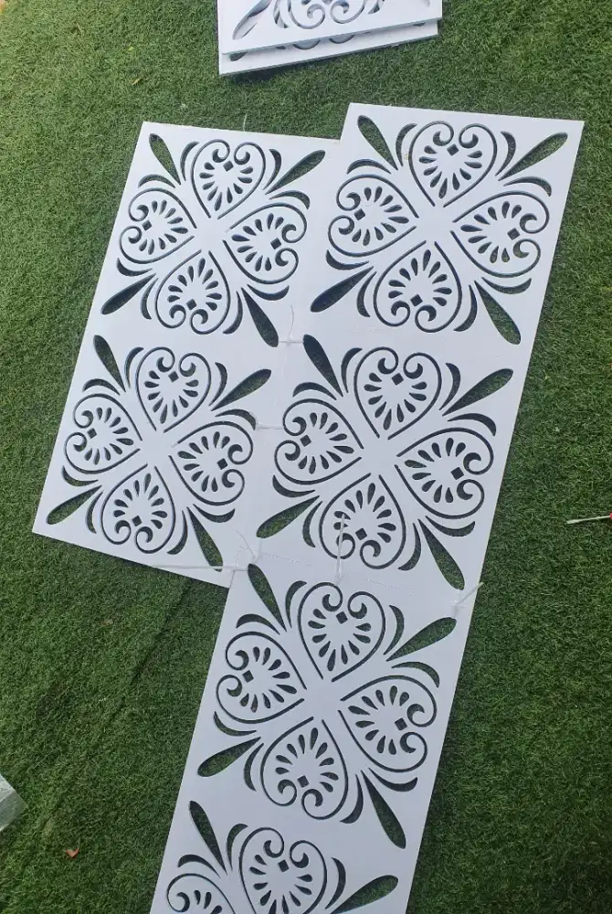 Krawangan pvc board uk 40x80x5cm