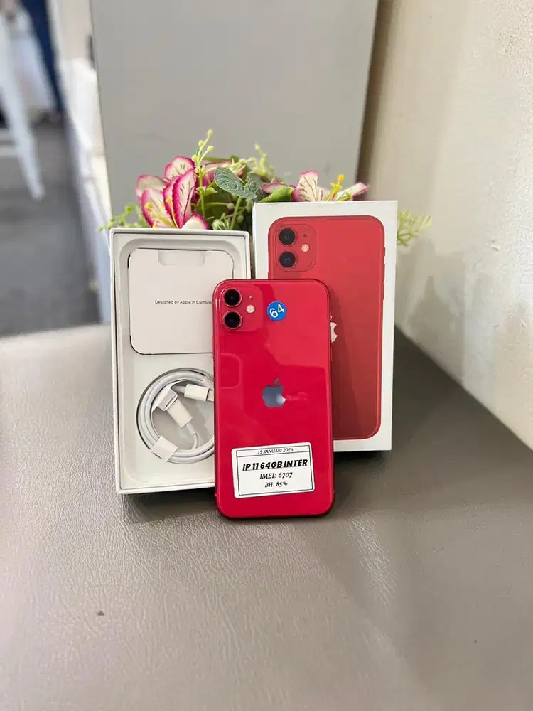 iPhone 11 64Gb Mulus Nominus Fullset Bergaransi Menerima Tt
