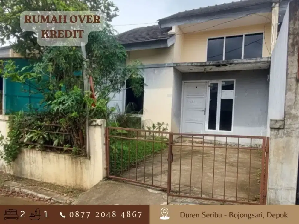 Jual Rumah Over Kredit dkt Tol 69JT di Cluster Audrey Depok