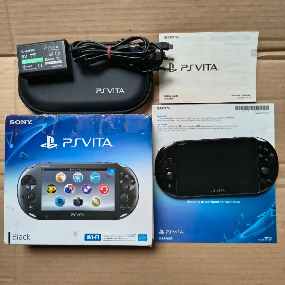 Ps Vita SLIM Hitam 32GB FULL GAMES FULLSET