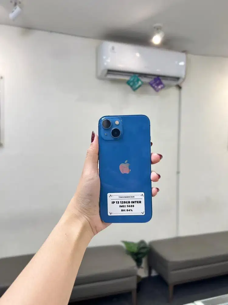 iPhone 13 128Gb Mulus Nominus Fullset Bergaransi Menerima Tt