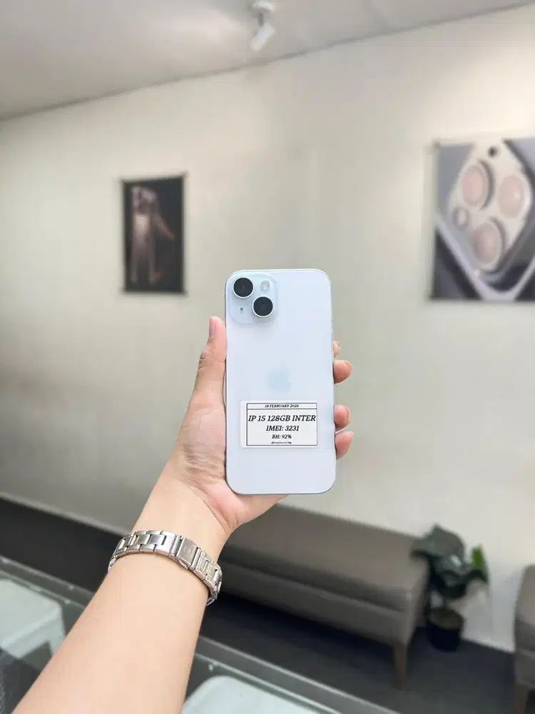 iPhone 15 128Gb Mulus Nominus Fullset Bergaransi Menerima Tt
