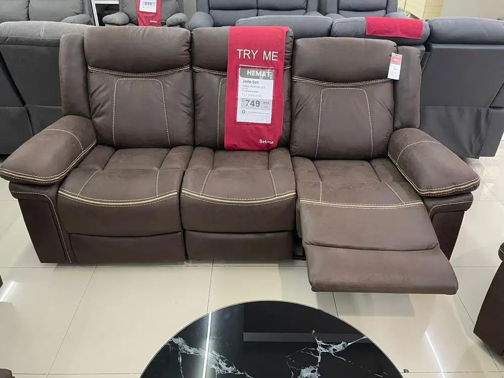 Winchester Sofa Set Recliner Brown