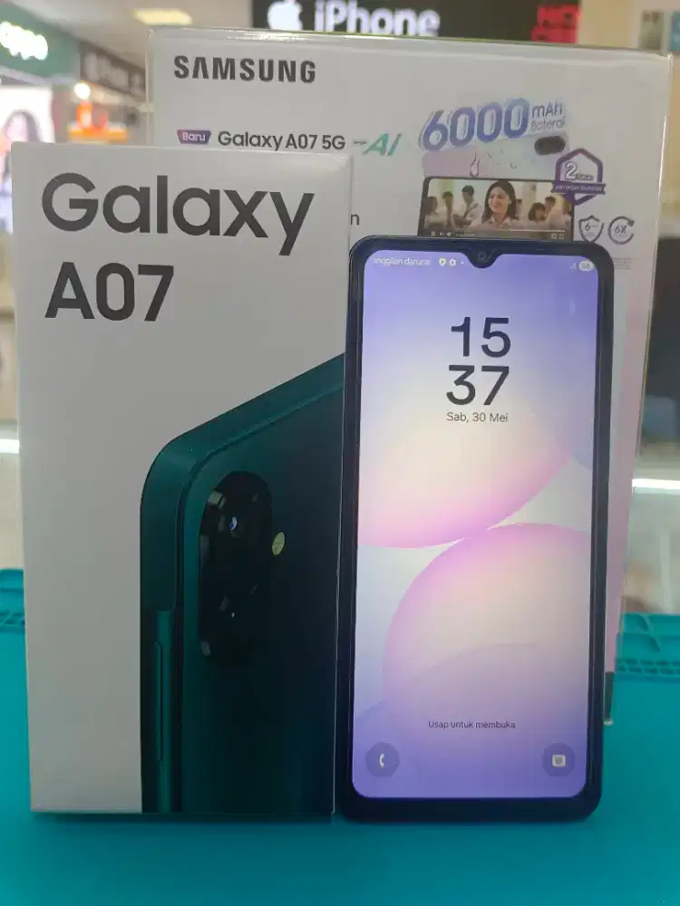 Jual Set Handphone Gal samsung A07. 8/256gb Asli resmi mulus amat